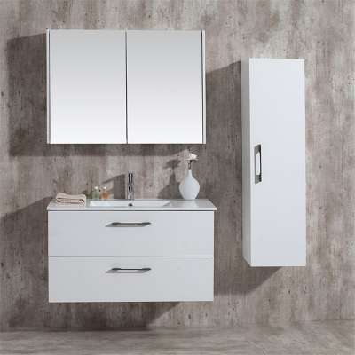 Hot Sale Wall Mounted Bathroom Cabinet High Quality Moistureproof And Waterproof Pvc Bathroom Mirror Cabinet