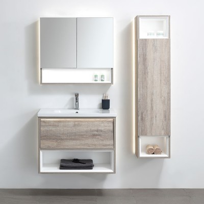 Modern Style New Product Modern Basin Closeout Brown Bathroom Vanities Cabinet