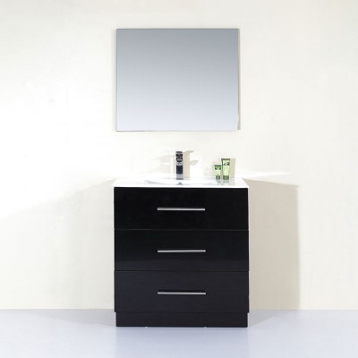 Ojans Modern Style New Design Small Pvc Free Standing Kitchen Bathroom Basin Sink Cabinet