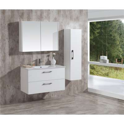 Modern Style Luxury 40 Inch Toilet Wash Basin White Floating Bathroom Vanity Cabinet Units ,Meuble de salle de bain moderne