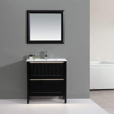 China Supplier Top Quality White Freestanding Illuminated Bathroom Cabinet With Mirror And Light