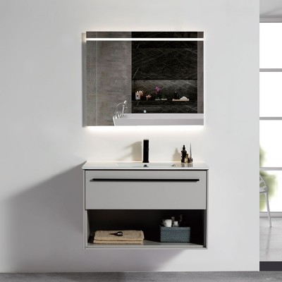 Ojans Custom Made Modern Space Saving MDF Wall Mounted Bathroom Mirror Vanity Led Lighting Cabinet