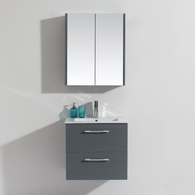 Modern Style New Design Cheap 24 Inch Black Wall Mounted Bathroom Vanity Cabinet