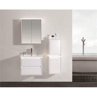 China Supplier Top Quality Foshan One Set 12Inch Bath Bathroom Mirrors Top Light Deep Vanity With Sink