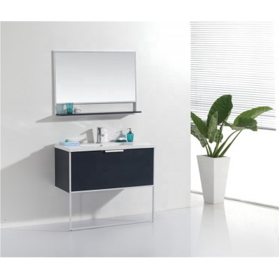 Wholesale 42 Inch Floor Standing European Single Sink Modern Bathroom Vanity Cabinets