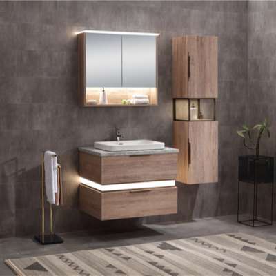 China Low Price Furniture Melamine Round Pedestal Wash Sink Basin Bathroom Washroom And Bedroom Cabinet Vanity